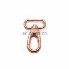 32MM Rose Gold Double End D Ring Trigger Snap Hook Swivel Carabiner for Dog Leash