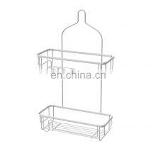 Metal Stainless Steel Rust Proof Shower Shelf Caddy No Drilling Bathroom Shower Storage Rack Hanging Shower Caddy thumbnail-4