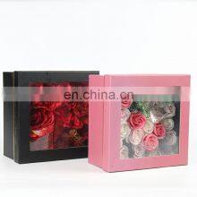 Flower Bouquet Gift Box Window Opening Package Flower Arrangement Flower Box thumbnail-2