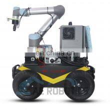 The high-performance mobile grabbing robot R1000-UR5 UGV can recognize objects and automatically grab designated objects.