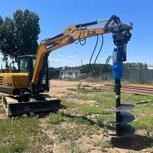 Water Well Hydraulic Small Excavator Auger Shovel Rotary Mounted Drilling Rig Equipment Price thumbnail-2