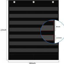 7+2 Pockets Standard Pocket Chart, Clear 7 Pockets Words Chart With 2 Extra Storage Pocket for Classroom Home Office Use, Sentence Strips thumbnail-3