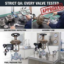 JIS Compliant Air Flow Control Valve With Positioner for Automated Production Lines thumbnail-2