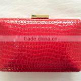 PU Evening Bag,shine pu Clutch Handbag,fashion PU&metal Evening Hard Box thumbnail-3