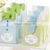 Baby shower favor boxes "My Little Man" Candy Bags Baby Birthday Gift bcan be Personalized names and date