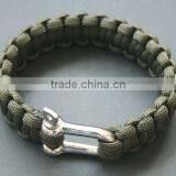 Fashion Stainless Steel Gold Clasp 550 Custom Paracord Bracelet thumbnail-2