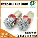 #44 #47 3528 6.3V AC DC Pinball Led Bulb Red