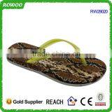 New Cheap Fancy Snake Printed Women Pvc Injection Flip Flop thumbnail-2
