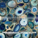 Natural Stone Blue Agate Gemstone Slabs