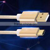 Multiple Color Nylon Braid USB 3.1Type C Cable to USB AM3.0 Cable for Macbook, Chromebook Pixel Nokia N1, LG G5 thumbnail-1