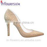 Fishskin Leather Wholesale High Heel Shoes thumbnail-3