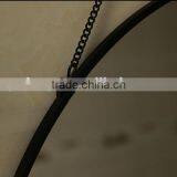 Cheap Metal Framed Hanging 50x50cm Round Wall Mirror for Bathroom With Metal Chain thumbnail-3