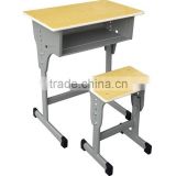 Primary adjustable school student desk with square stool TF-A-813
