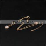 Artificial Crystal Gold Ring Necklace 2pcs Set Women Bijoux Accessories 2015 thumbnail-6