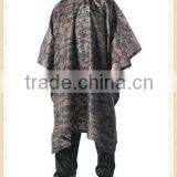 Military Camo Rain Poncho thumbnail-1