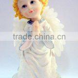 Polyresin Fiber Angel Decoration for Holiday
