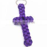 Paracord Cross Keychain Handmade Cross Weave Paracord Keyring