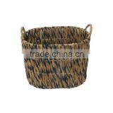 Water hyacinth basket with handle