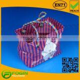 new design colored plastic packaging bag with handle