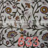 RTC-4 Indian Flower Printed Fabric Hand Made Block 100 % Cotton Fabric