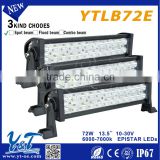 72w led light bar lights Type led tail light bar led truck fog light bar