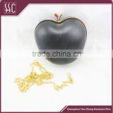 Zinc Alloy Apple Shape Metal Clutch Frame With Black Plastic Shall Box Purse Frame Supplier's Choice thumbnail-3