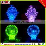 Customized Acrylic Table Lamp/modern 3D LED Table Lamp With Battery Working