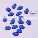 Wholesale Sew On Stitching Stones 8x10mm Oval Shape Acrylic Stones For Dressing
