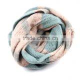 Top Trend Striped Knitted Infinity Scarf / Loop Scarf Yarn / Knitted Scarf