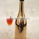 Novelty Empty Champagne Bottle 750ml Electroplate Glass Bottles Cork Cap Bottles thumbnail-6