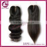 Hot Selling 4*4 Silky Straight Wave Natural Black Lace Closure With Brazilian Virgin Hair thumbnail-2
