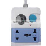 10 Way Multiple Power Extension Lead Socket With Voltmeter thumbnail-2