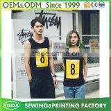 Custom New Fashion Couple's Casual Singlet Loose Printed Tank Top thumbnail-1