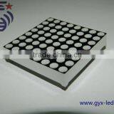 RGB high brightness 1988 dot-matrix, 4.8mm P6.0mm 8*8 led display