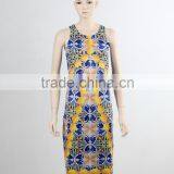 LATTEST african design two piece bodycon dress for mature woman dress custom supply