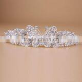 Wholesale Good Quality Alloy Butterfly Hair Piece Crown for Girls thumbnail-2