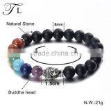 Natural Marble/Lava /Tiger Eye/ Onyx Stone Bracelet Dull Polish Stone Bracelet thumbnail-2