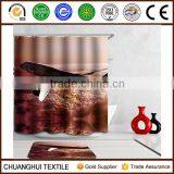 3D Printed Plain up in the Air Mould Proof Shower Curtain for Home or Hotel thumbnail-1