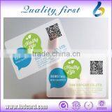 Durable Transparent Business Cards With QR Code