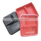 Disposable Take-away Food Container With Lid 3 Compartment Microwavable thumbnail-2