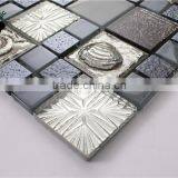 SMP19 New Arrived Mosaic Puzzle Metal Mixed Mosaic Glass Mosaic Tile thumbnail-5