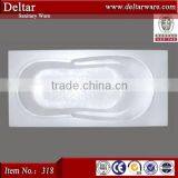 New Affordable Simple Acrylic Square Bathtub, Hot Tubs Indoor Used Bathtub Price Size