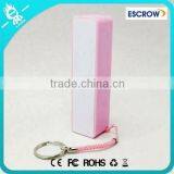 Famous Brand Pink Perfume Power Bank 2600 Mah for Outdoor Using