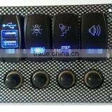 12V 8 Position Laser Engraved Rocker Switch Wiring