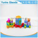 Colorful Wood Stocking Train Toys Animal Shape Blocks Education Gift thumbnail-1