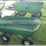 New 600 Lbs Steel Poly Rolling Garden Yard Utility Dump Tool Cart , Garden Dump Wagon thumbnail-1