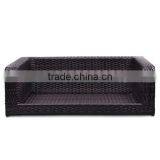 Sailing Outdoor Furniture Waterproof PE Wicker Outdoor Pet Bed - Coffee Bean Brown thumbnail-5