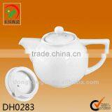 Customized Plain White Tea Kettle Ceramic thumbnail-1