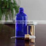 China 100ml Blue Color Essential Oil Glass Bottle With Droppers thumbnail-3