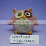Good Quality ceramic Owl Money Bank for Kid